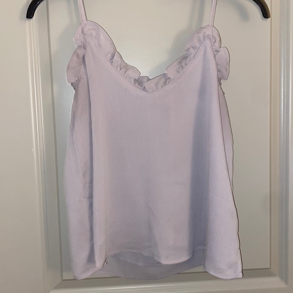 Pants Store Light Gray/ Purple Flowy Top